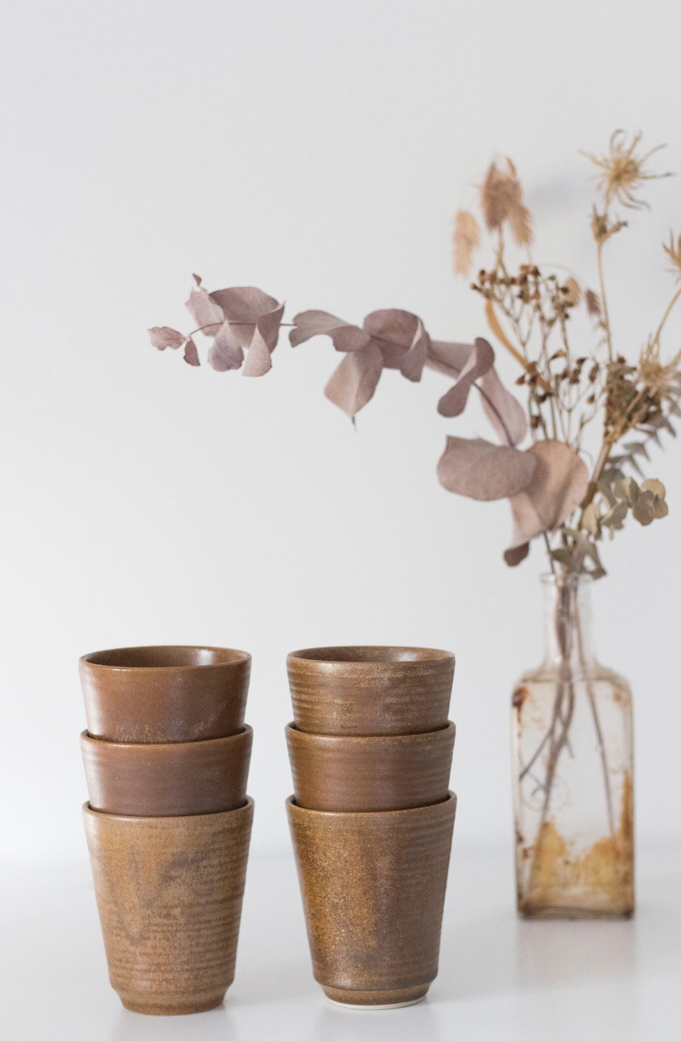 Lot de 6 verres en grès Digoin