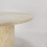 Italian Travertine Coffee Table, 1980s