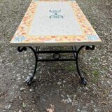 Coffee table legs iron mosaic top