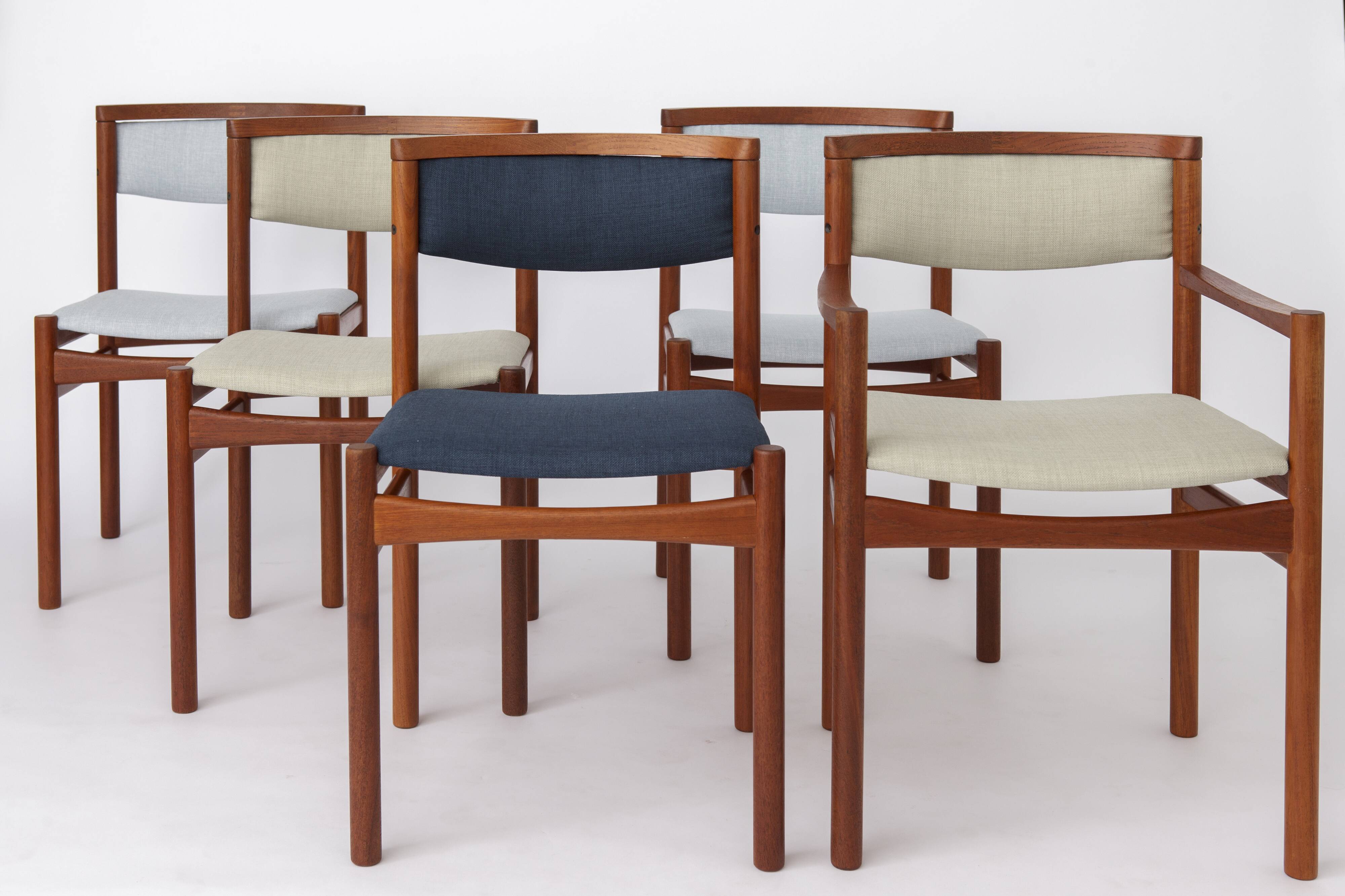 5 Dining Chairs 1960s by SAX, Denmark Teak