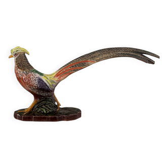 Faisan en céramique Art déco signé Lucien Alliot