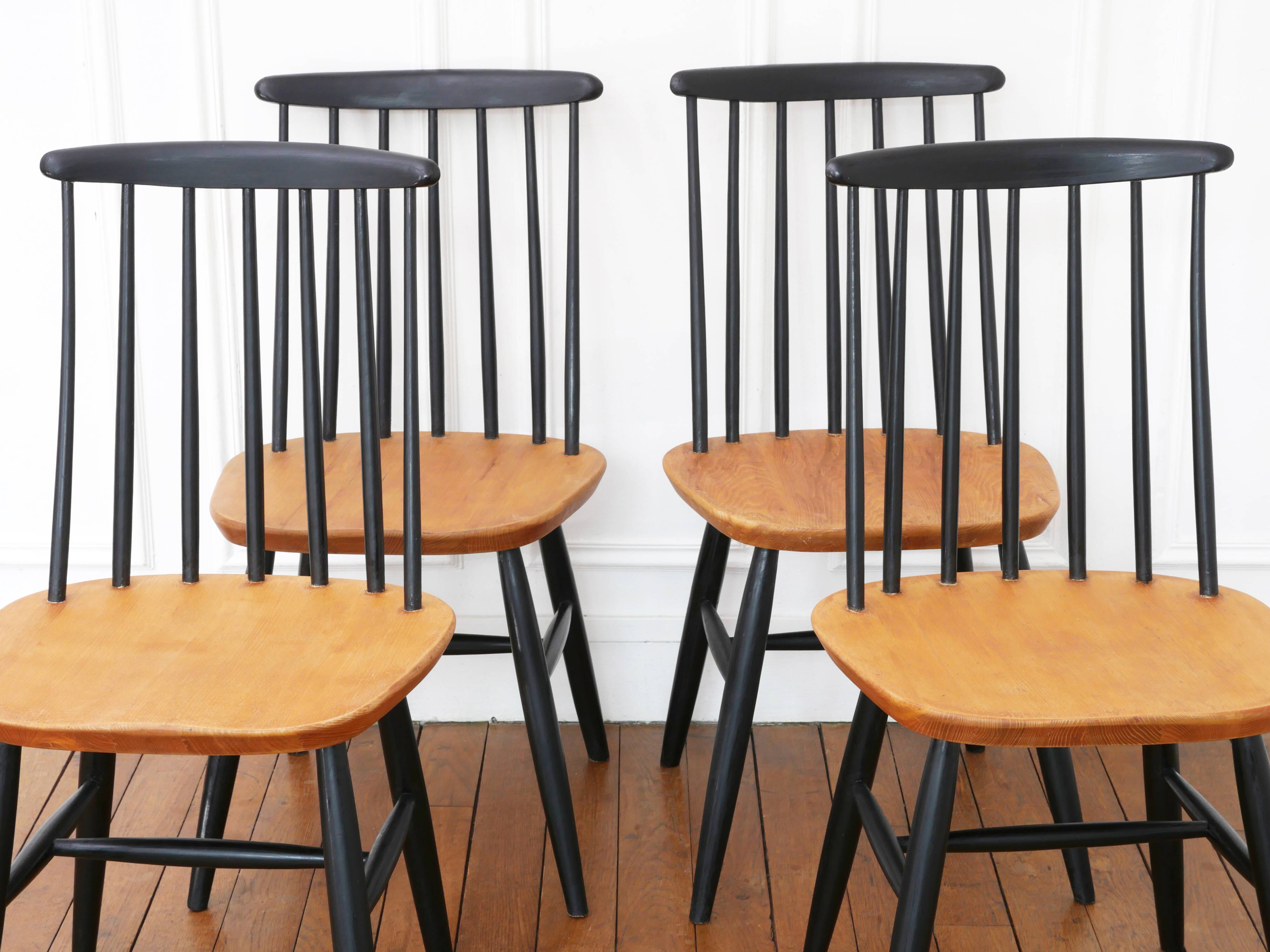 4 Vintage Chairs - Restored