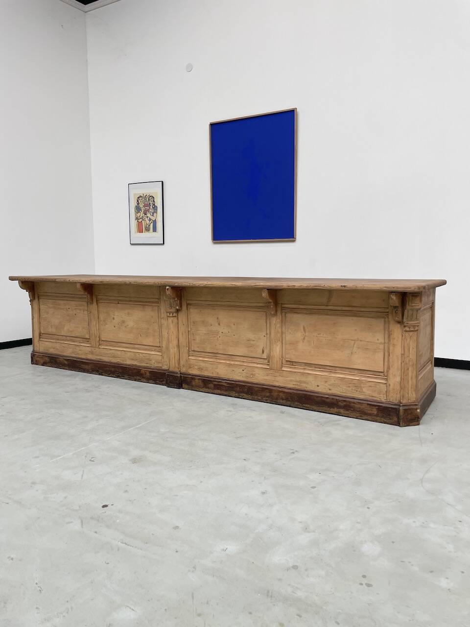 XXL oak and pine counter 350cm