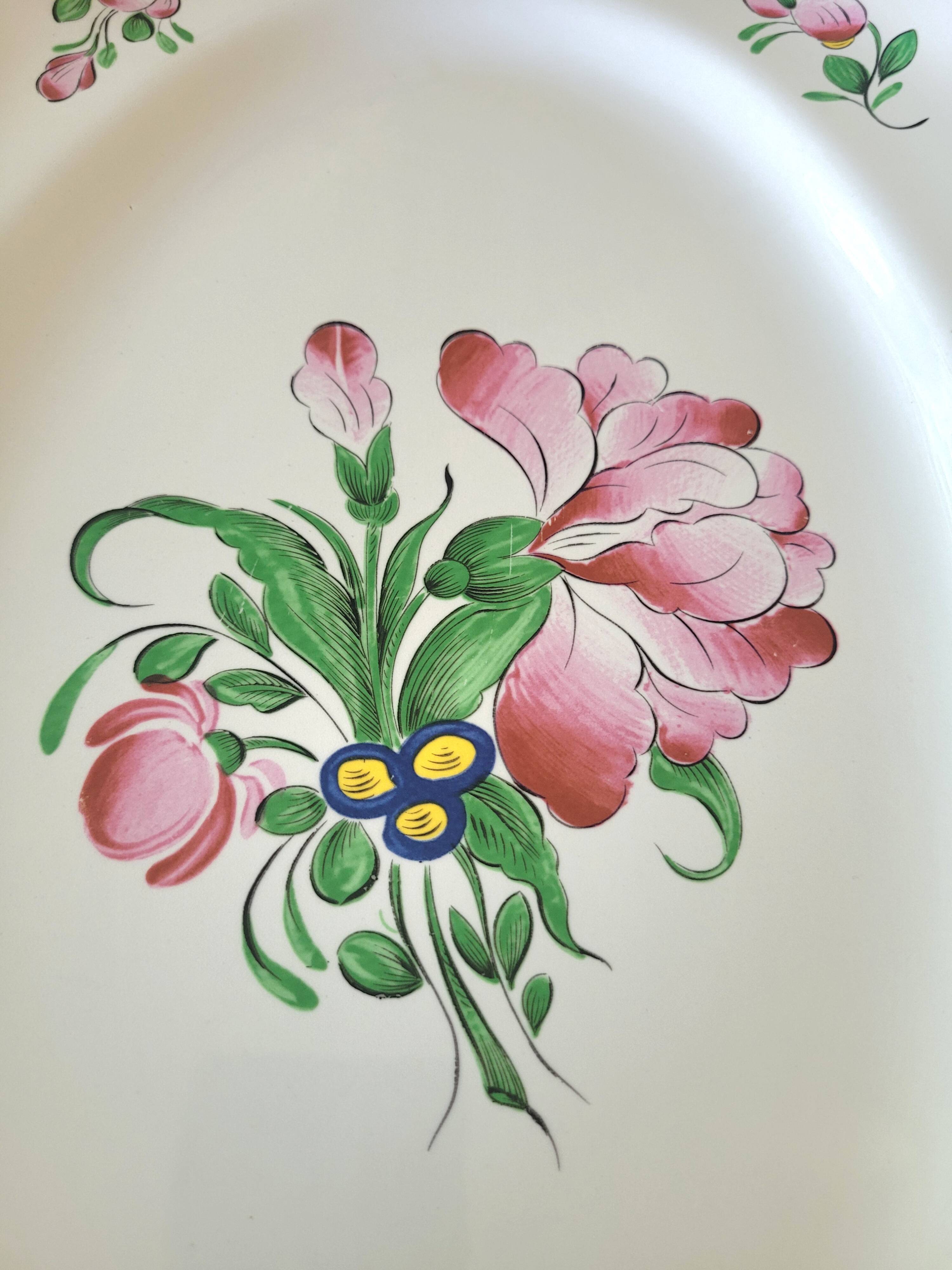 Large earthenware dish "Streetlight" St. Clement