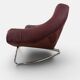 Fauteuil triangulaire "Chili" par Paul Falkenberg – Alcantara Chocolat