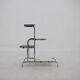 1960s functionalist chrome flower rack