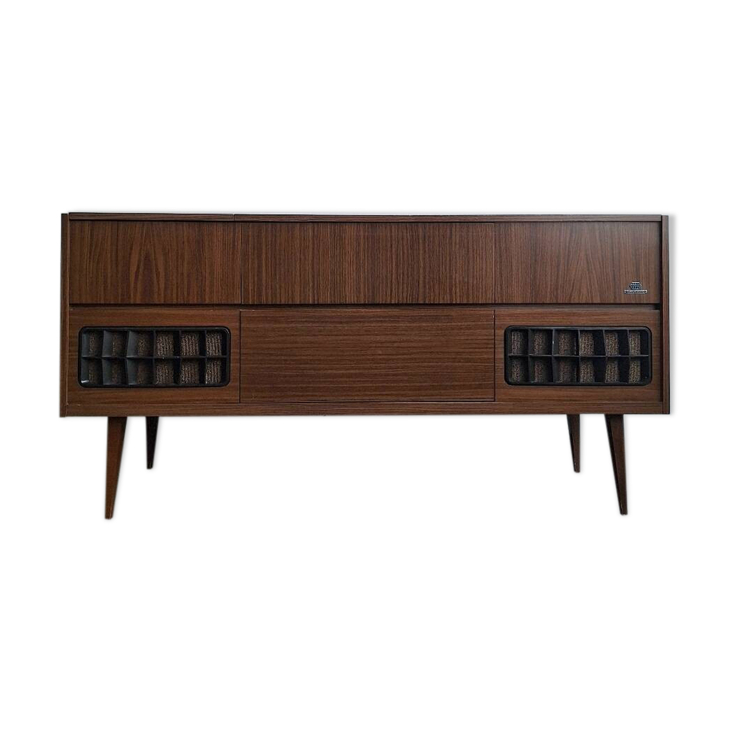 Vintage Grundig KS 851 turntable radio unit, hi-fi TV sideboard