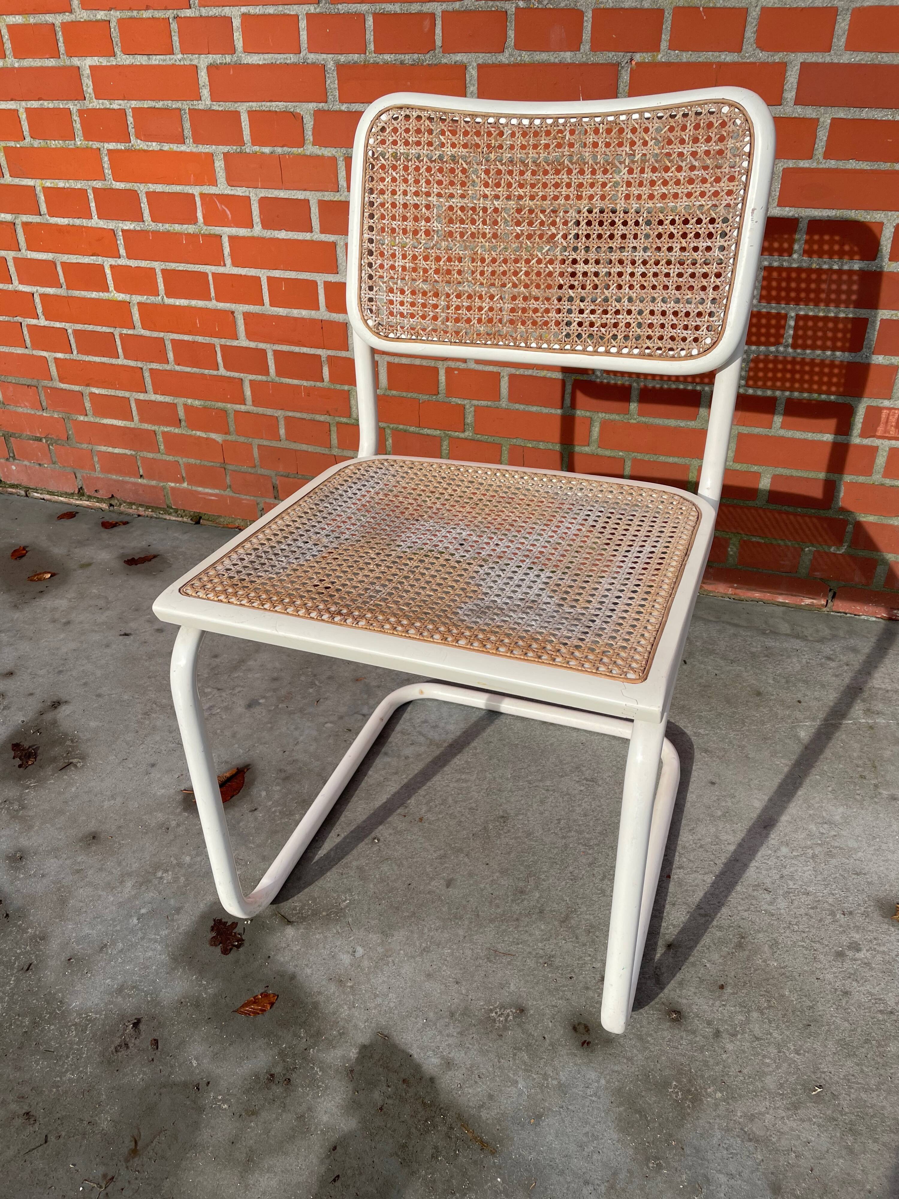 Set of 4 Cesca Model chairs by Marcel Breuer