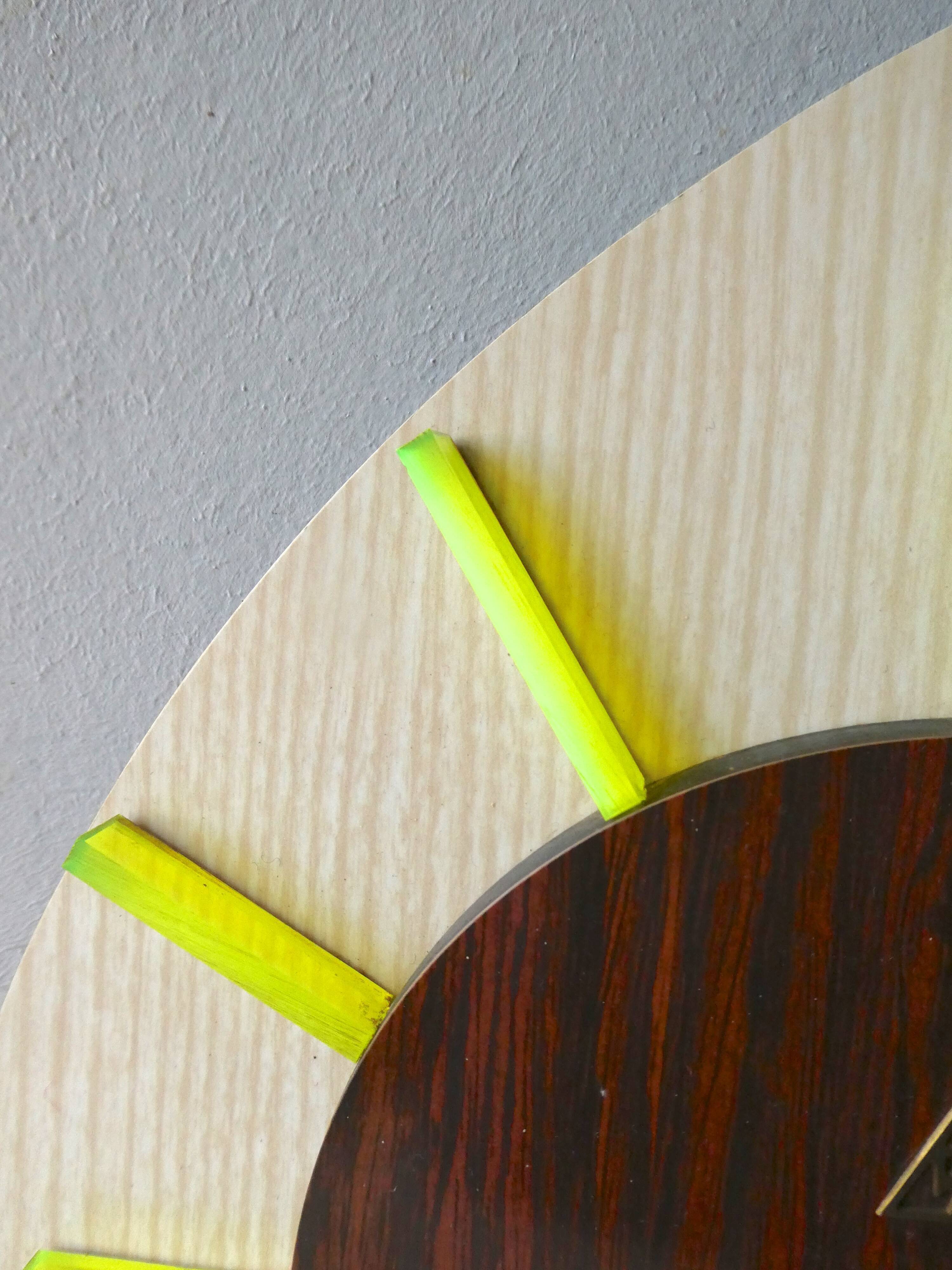 Pendulum, DAM wall clock, formica of the years 60