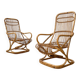 Ensemble de chaises en bambou attribuées à Tito Agnoli, 1960