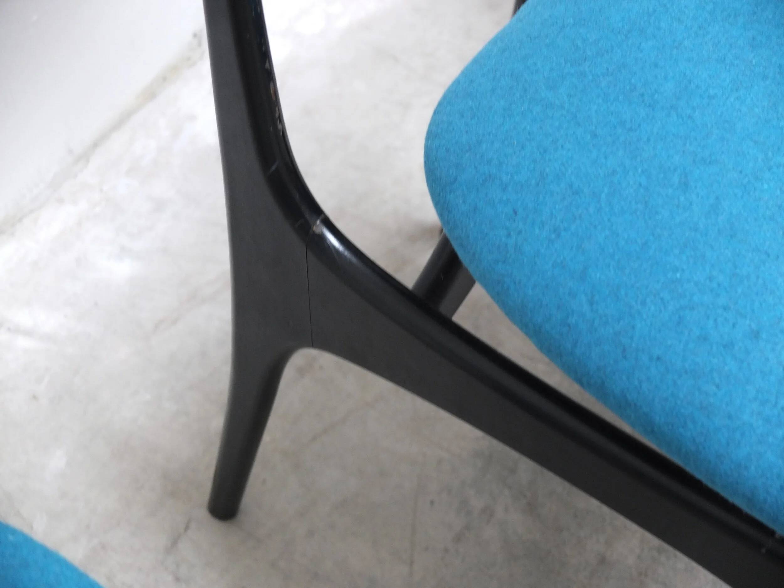 Set of 4 'S3' dining chairs by Alfred Hendrickx for Belform, 1950s