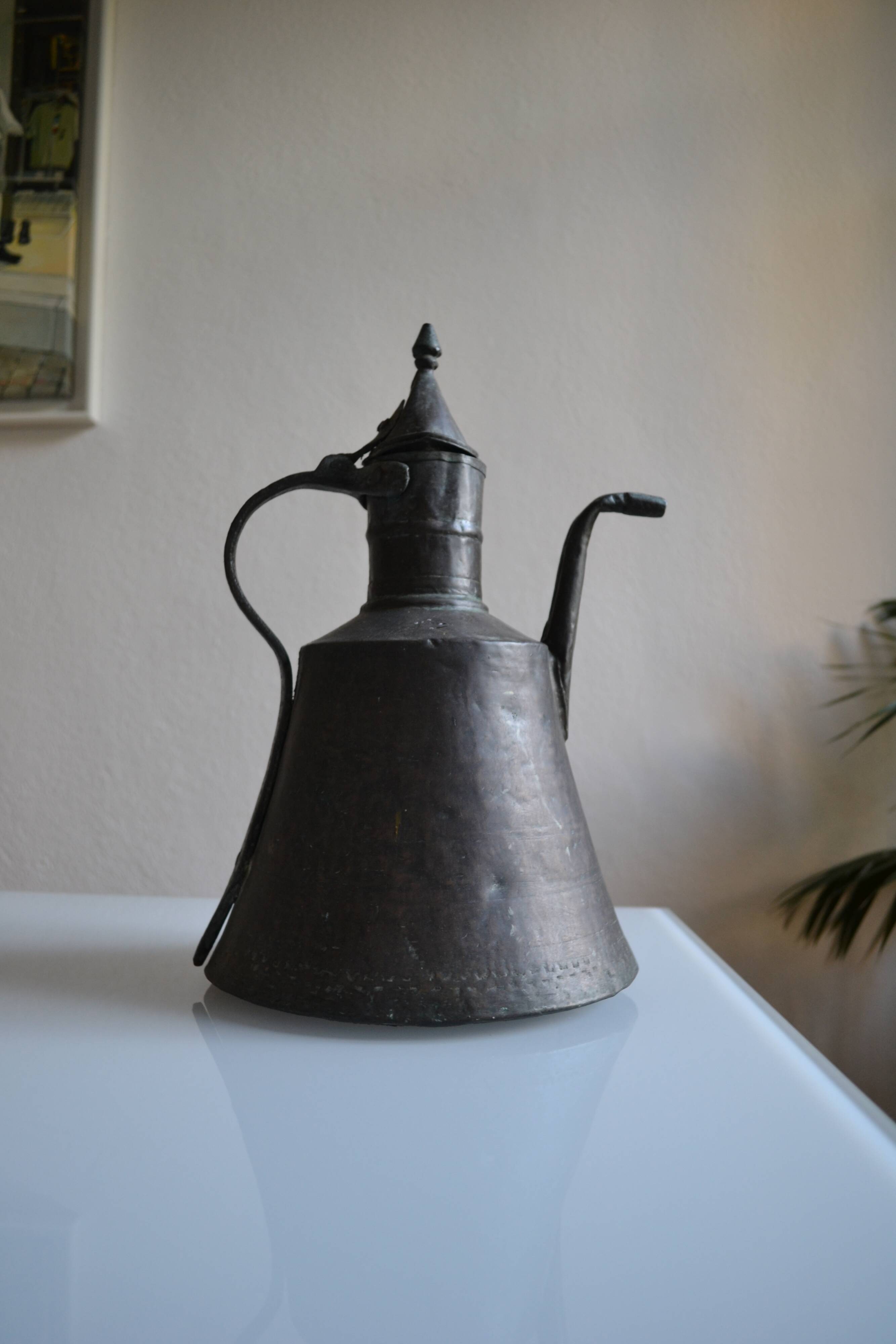 Ottoman copper jug Islamic Art 19th century