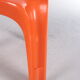 Tabouret vintage orange space age par Casala, 1960