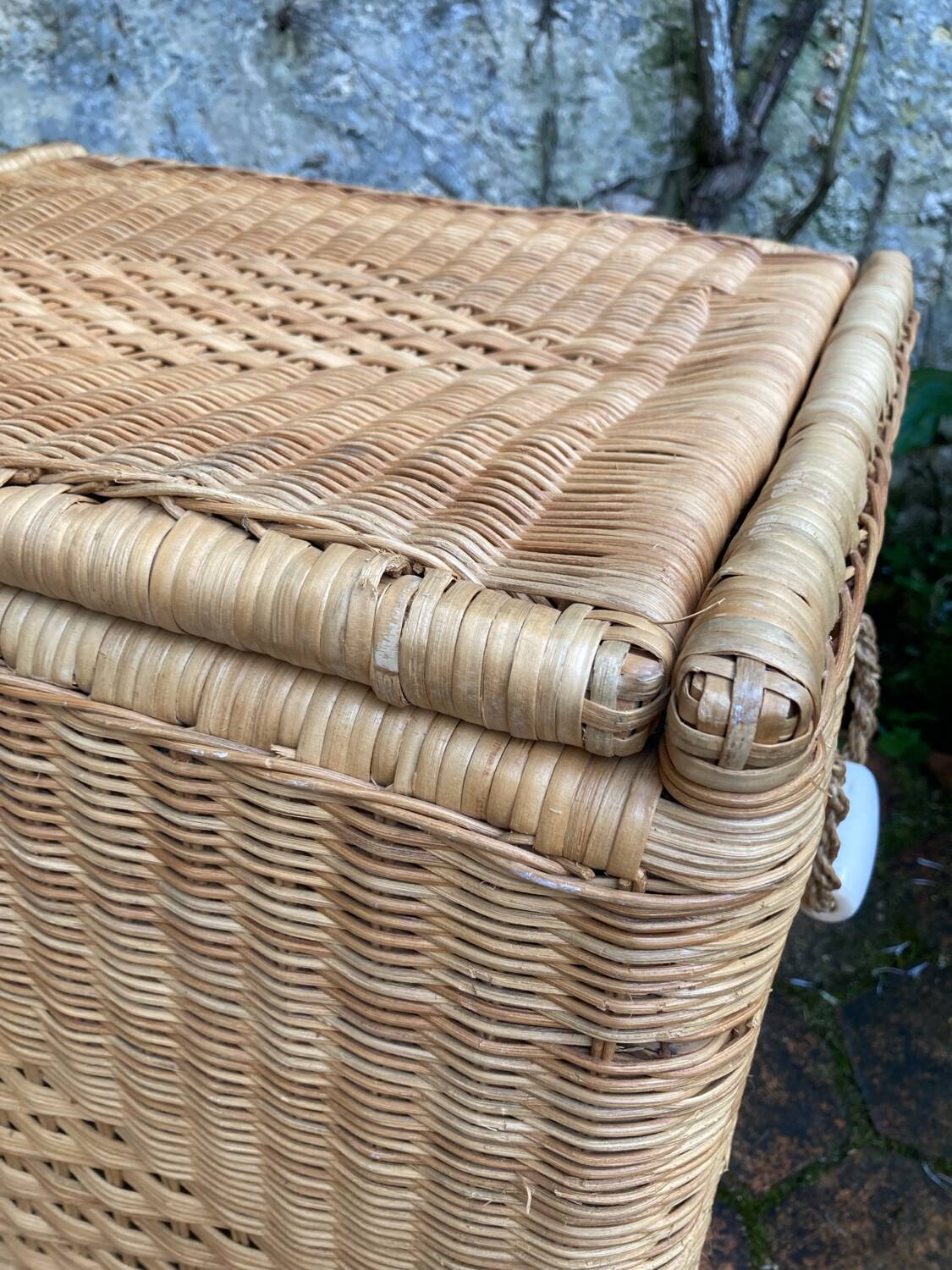 Vintage wicker chest