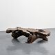 Table basse brutaliste en loupe d'orme, circa 1960
