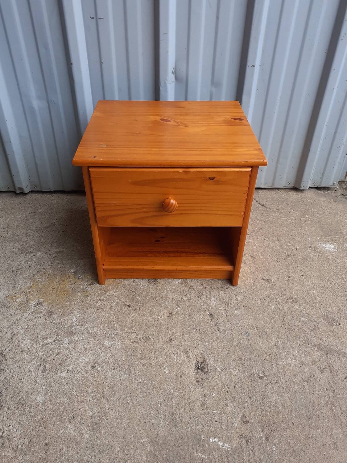 Pine bedside table