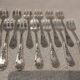 12 silver-plated oyster forks by silversmith Francois Frionnet, Floria