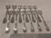 12 silver-plated oyster forks by silversmith Francois Frionnet, Floria