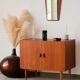 Restored vintage teak Scandinavian furniture