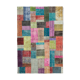Hand-knotted oriental overdyed 204 cm x 300 cm multicolor patchwork rug