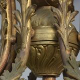 Paire de lustres de style Louis XV bronze doré 36 feux