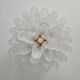 Grand petal chandelier Hollywood Regency in Murano glass from 1960.