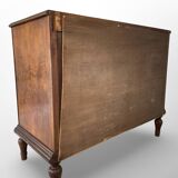 Italian art deco walnut chest of drawers, 1940s.