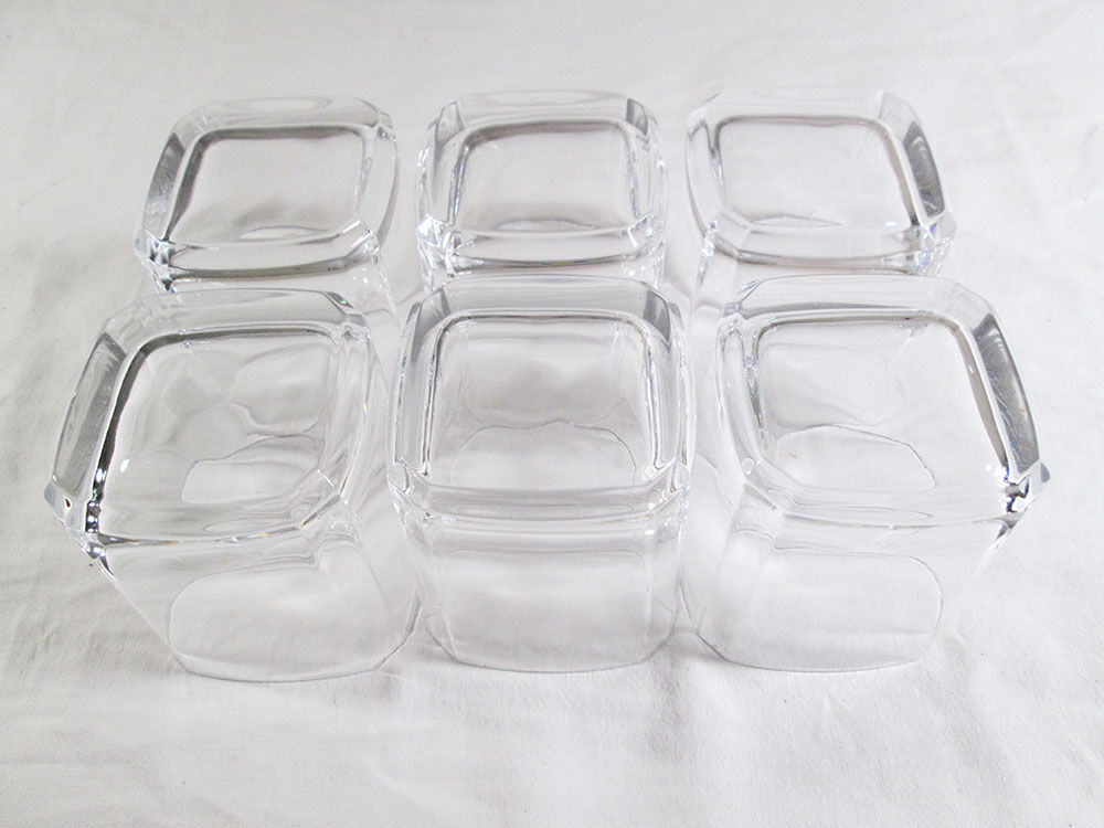 6 vintage whisky glasses in Arques crystal