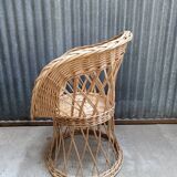 Adult rattan wicker armchair