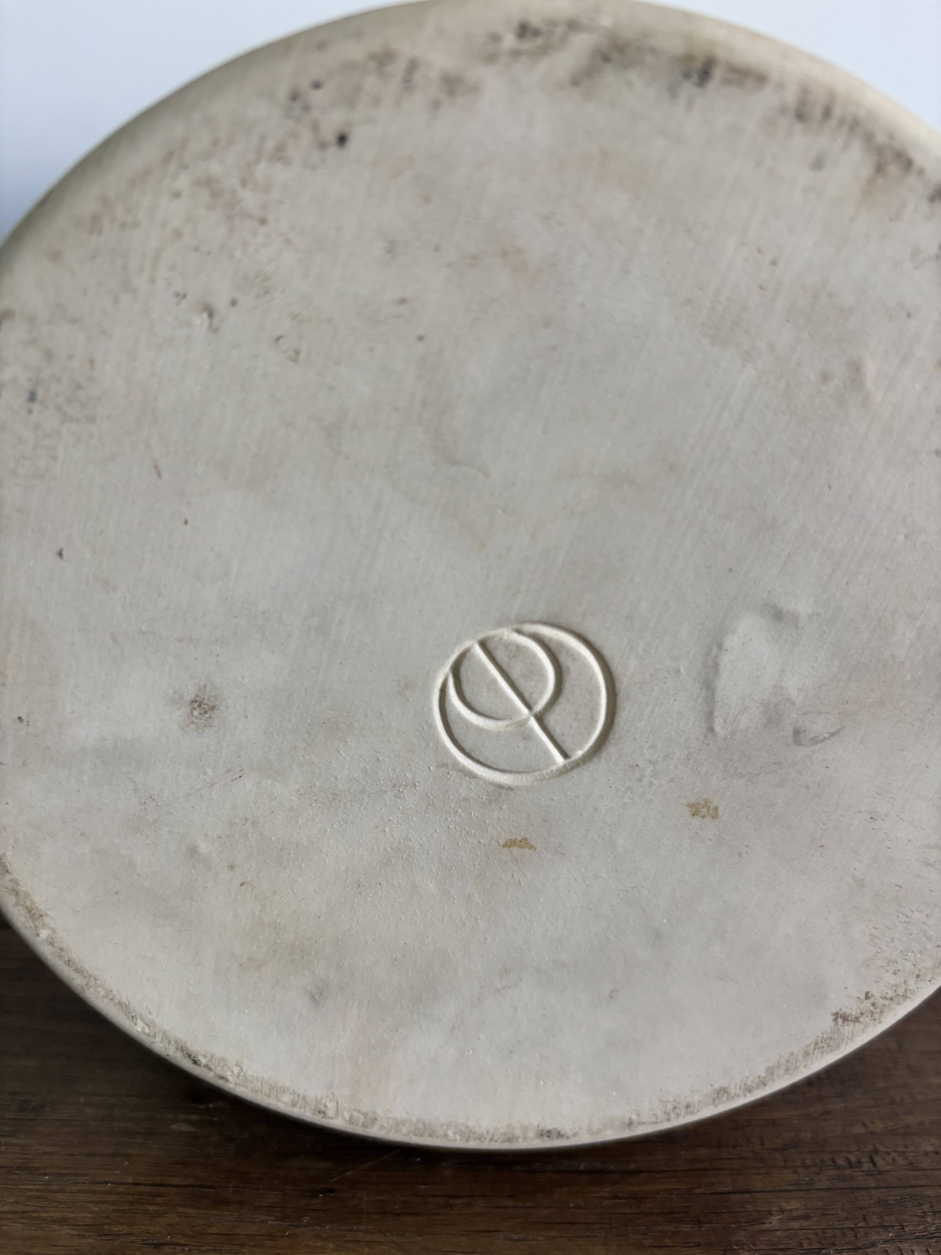 Vintage french stoneware ceramics set – mineral earth