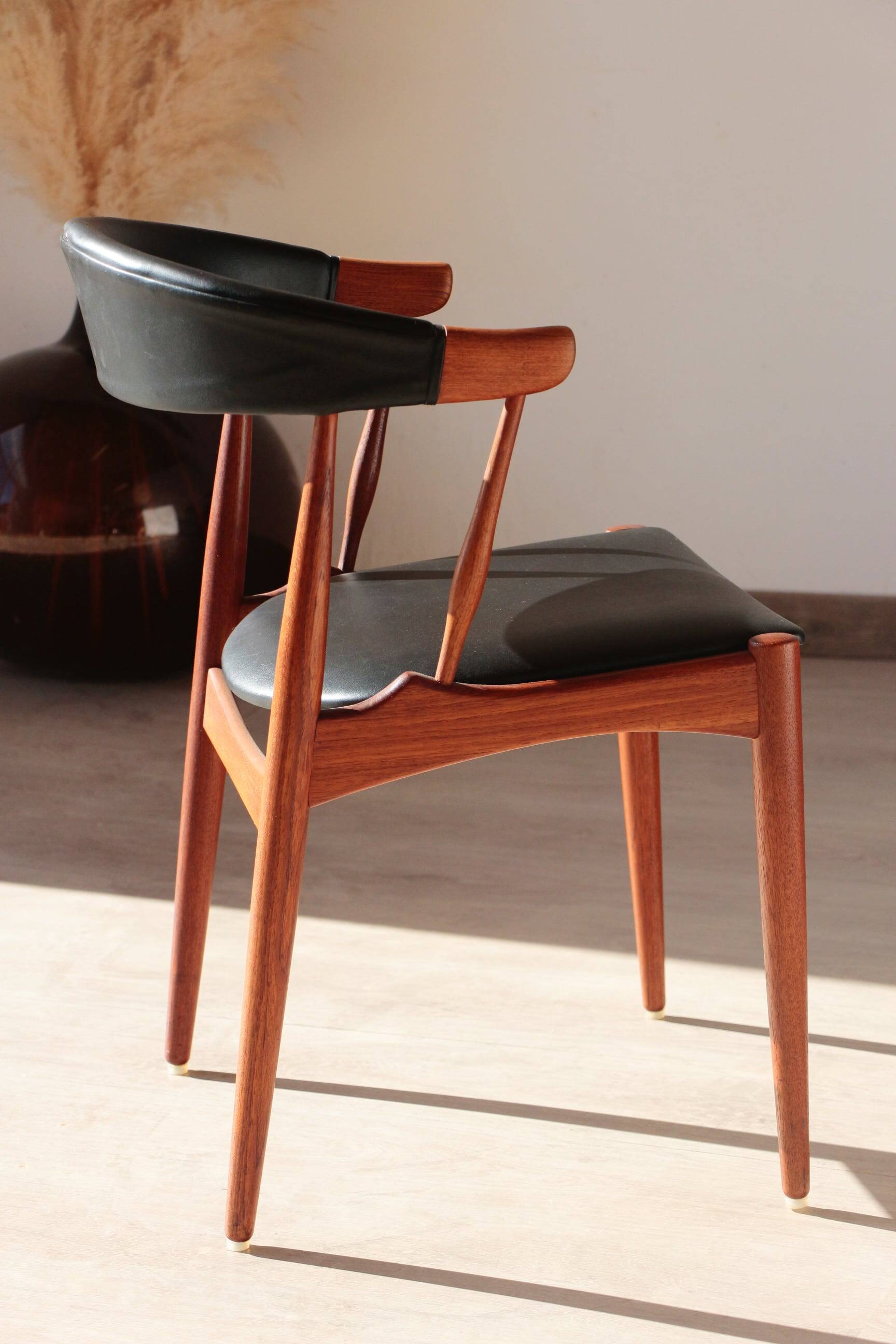 Set of 4 Johannes Andersen Scandinavian teak armchairs, 1960s