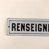 Enamelled plate information vintage 50 's