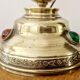 Art Nouveau style brass lamp