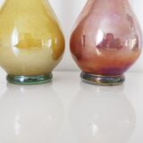 Set of two Murano glass vases