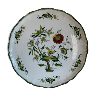 Large earthenware dish Digoin Sarreguemines