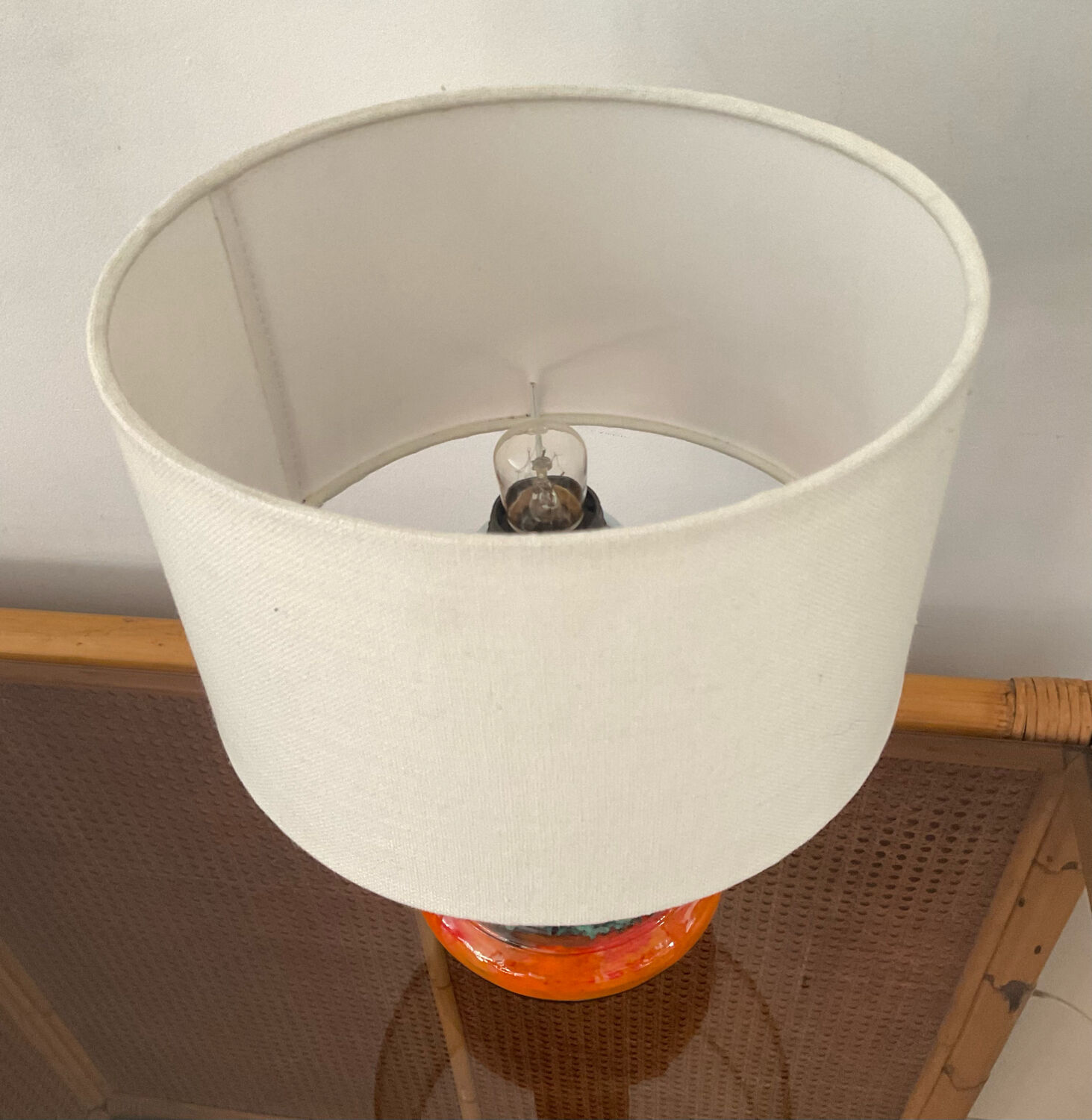 Vintage ceramic lamp 70s