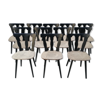 Lot of 12 bistro chairs