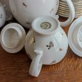 Foëcy porcelain coffee set - SFP - White and gold