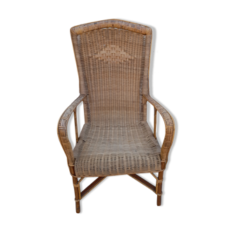 Old wicker chair