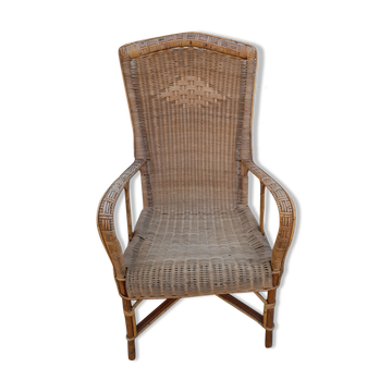 Old wicker chair
