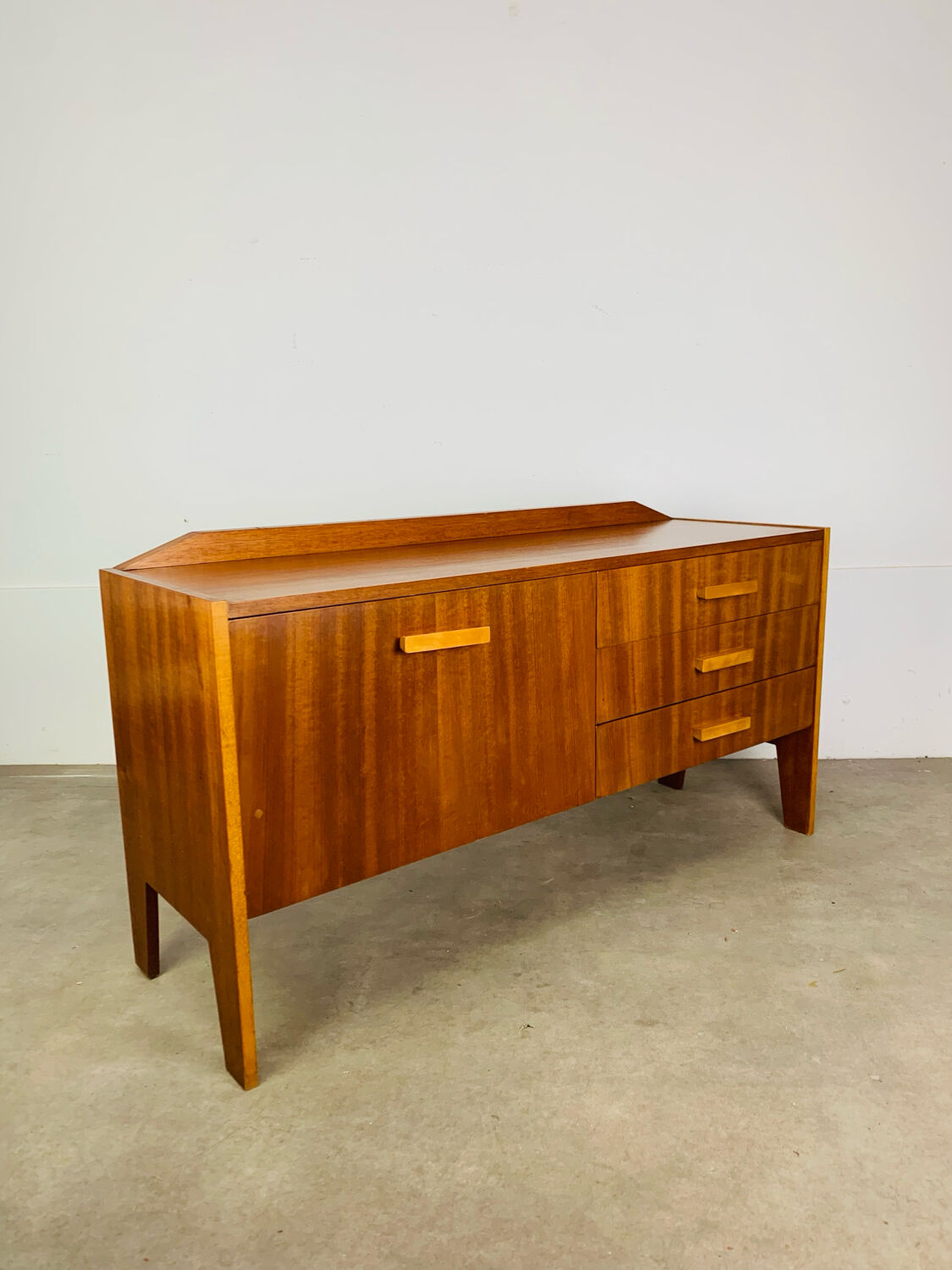 Teak TV unit in Scandinavian style, 1960s.