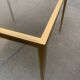 Brass and Glass Side Table in Hollywood Regency German Mid-Century Style by Vereinigte Werkstätten, 1960s
