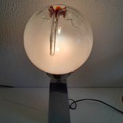Vintage Murano Globe Chrome Lamp
