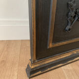 Black and gold mirror - 140x63cm