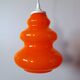 Suspension en opaline orange 70s