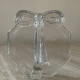 Vintage soliflore vase in molded/pressed glass paste