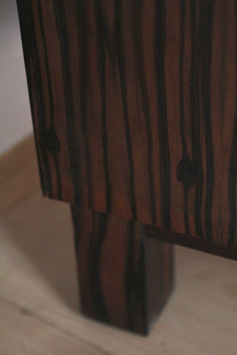 Small Art Deco Bar Cabinet, Macassar Veneer, France, circa 1930