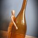 Bouteille marron ocre