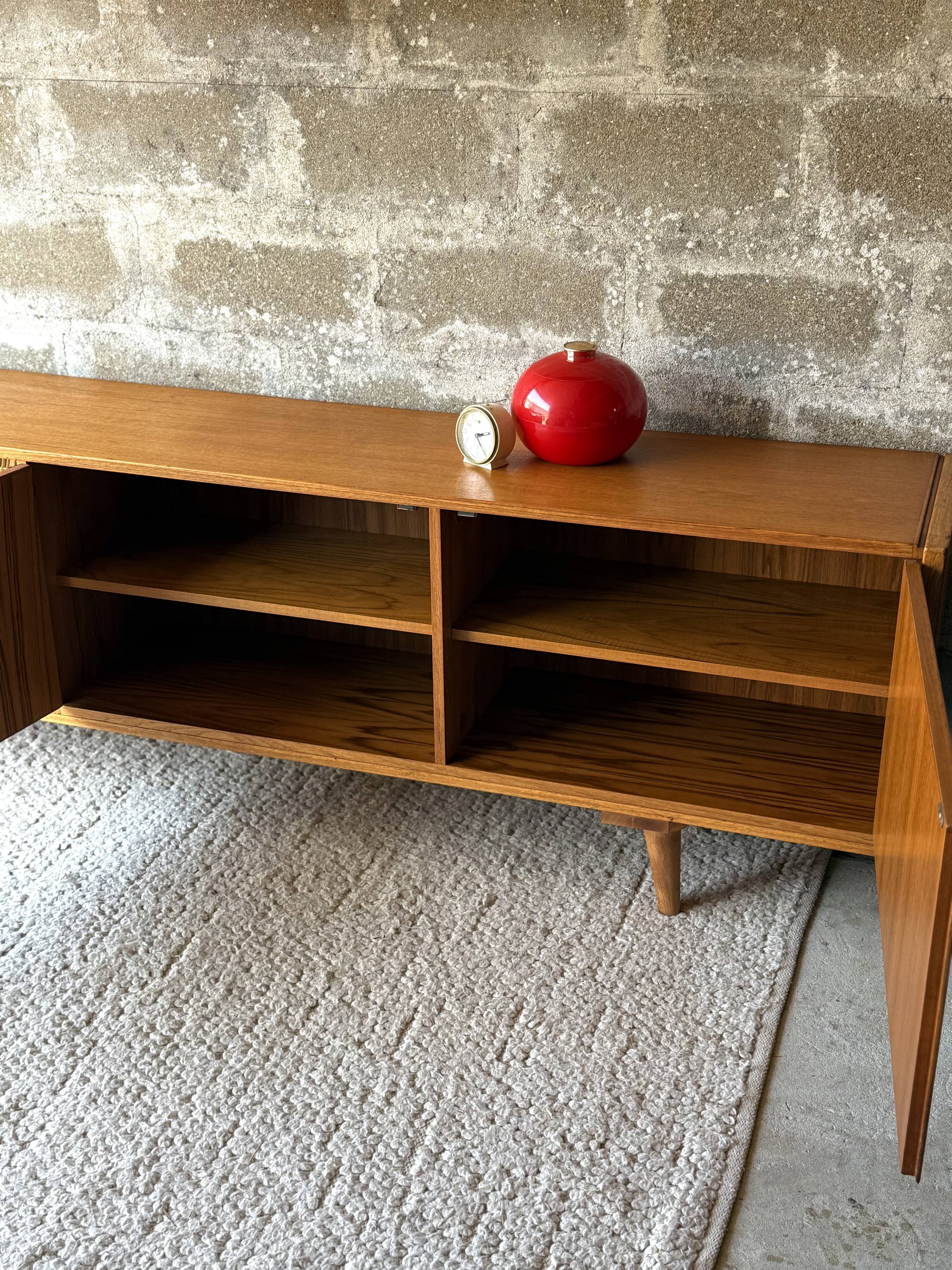 Vintage Scandinavian teak sideboard, 1970.