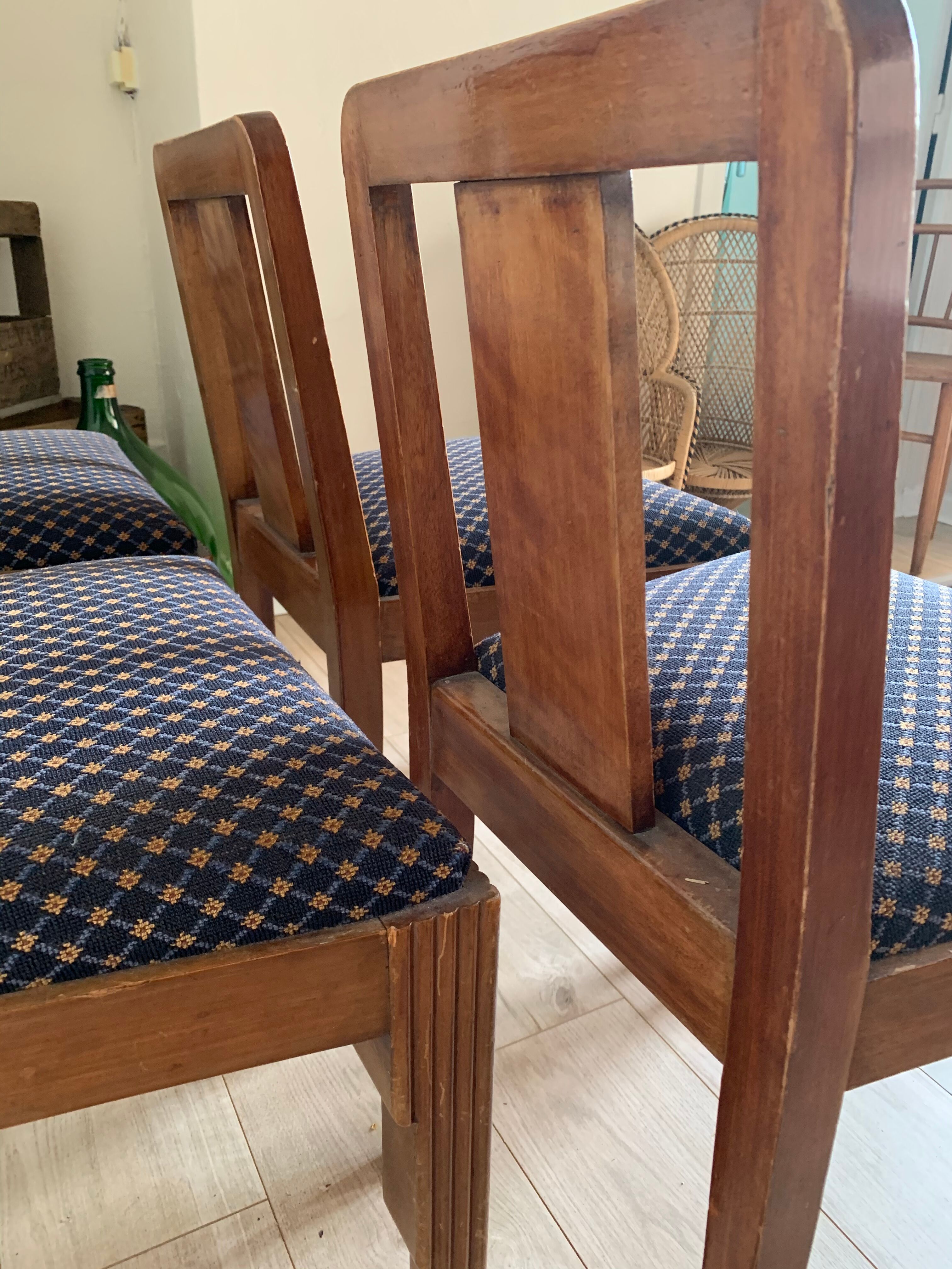 Lot 4 chairs Saddier and his Sons